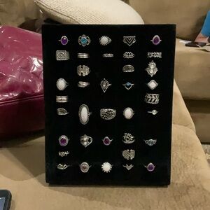 Elegant Silver and Purple Rings Coming Soon